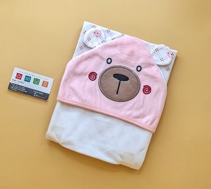 Hooded Wrapping Sheet/Blanket - Winter - Bear 🐻