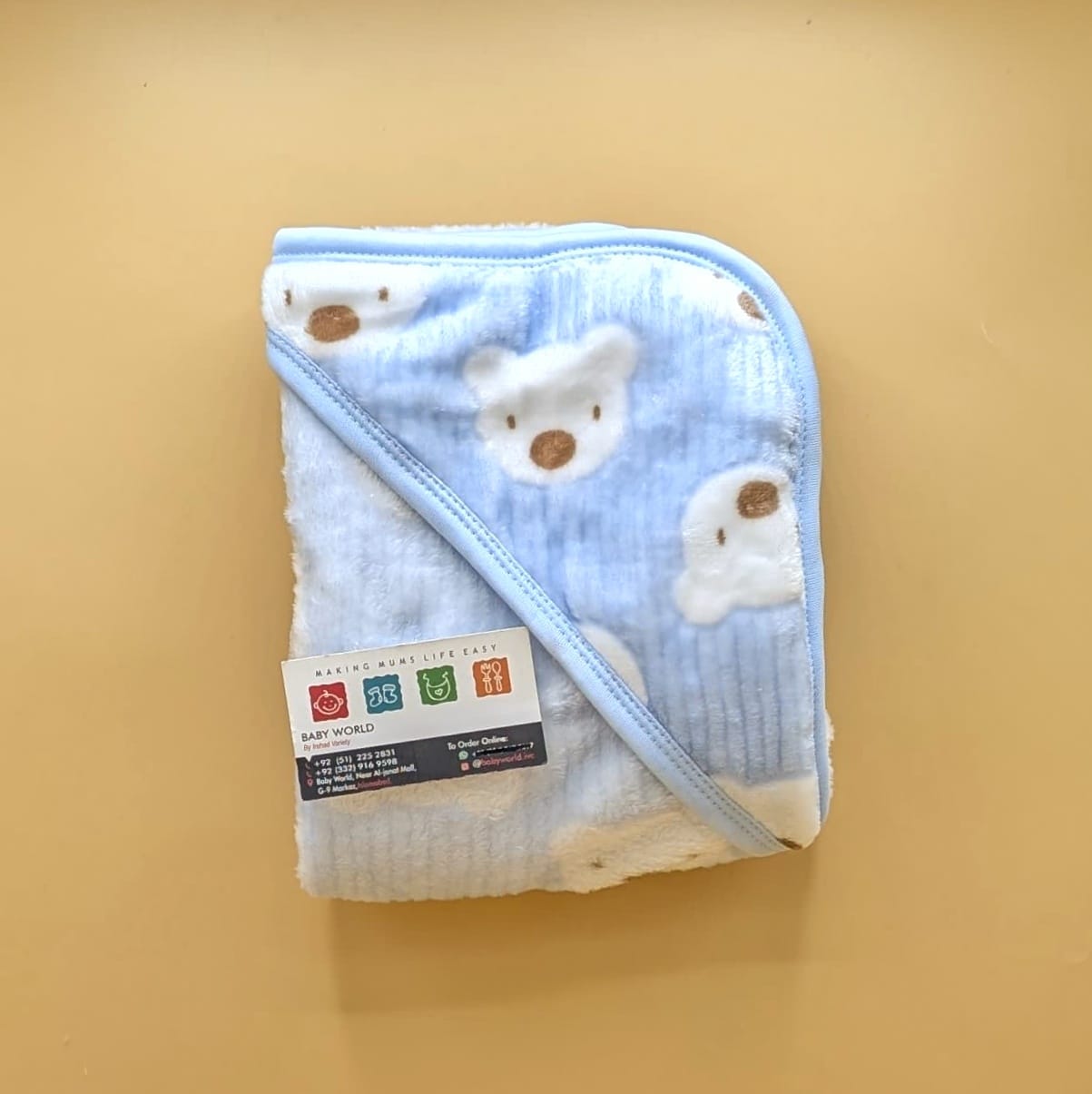 Hooded Wrapping Sheet/Blanket - Winter - Bear 🐻