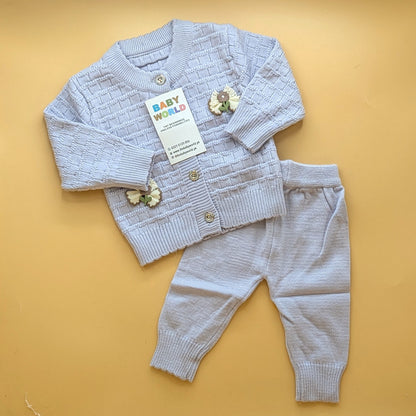 Baby 2 Piece Imported Woolen Suit - Rose - Winter