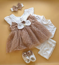 5 Pieces Frock Set