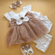 5 Pieces Frock Set