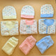 Baby Pack of 3 Suits with Cap - Dots - Winter - Blue, Lemon, Pink