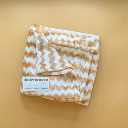 Baby Winter Wrapping Sheet/Ac Blanket - Zigzag Pattern