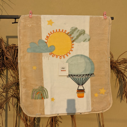 Baby Hooded Blanket - Fire Balloon