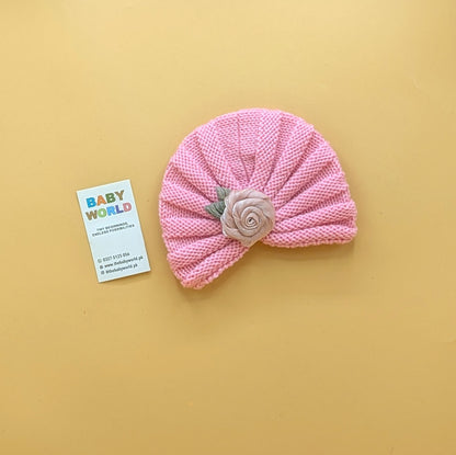 Baby Wool Cap - Rose - Winter