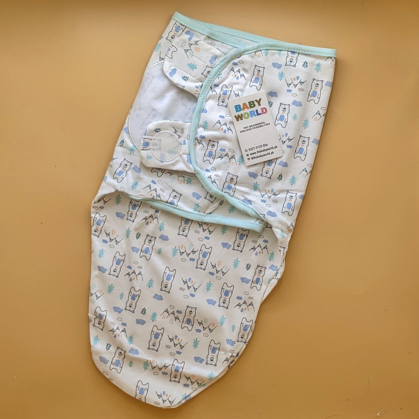 Swaddle Wrap - Polar Bear 🐻‍❄️ - White