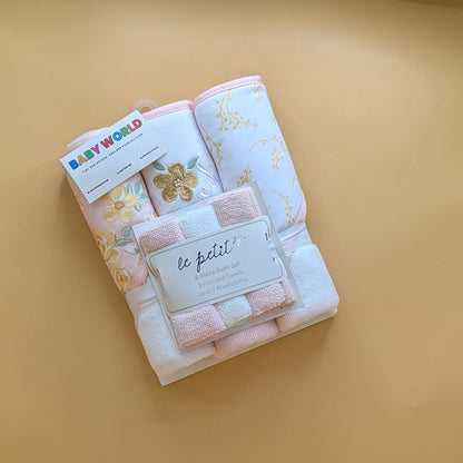 Baby Imported Pack of 3 Hooded Bath Towels with Face Towels