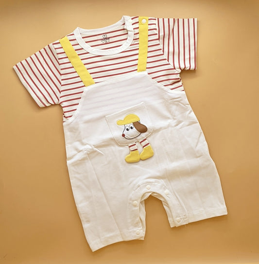 Romper - Half Sleeves - Lines