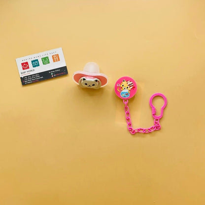 Pacifier with Chain - Monkey