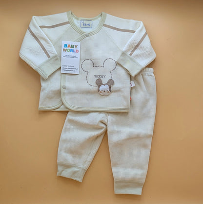 2 Pieces Premium Baby Suit - Mickey - Winter