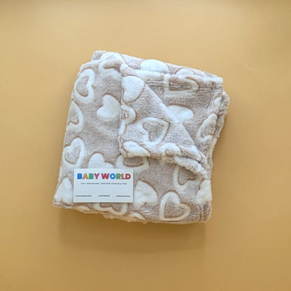Baby Winter Wrapping Sheet/Ac Blanket - Hearts 🤍