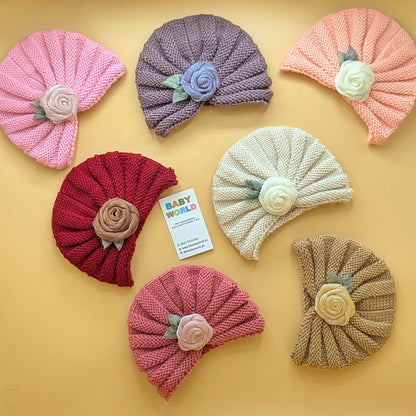 Baby Wool Cap - Rose - Winter