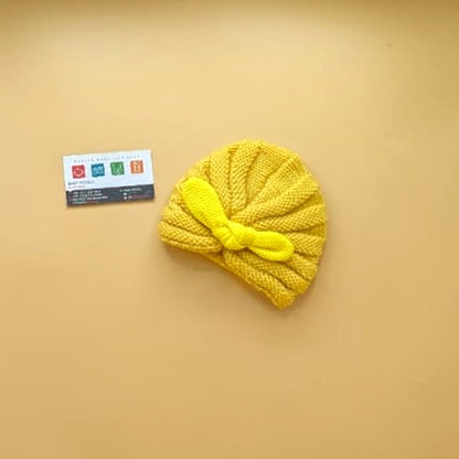 Baby Wool Cap - Bow - Winter