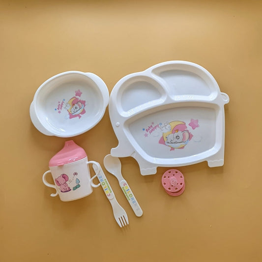 6 Pieces Feeding Set - Elephant