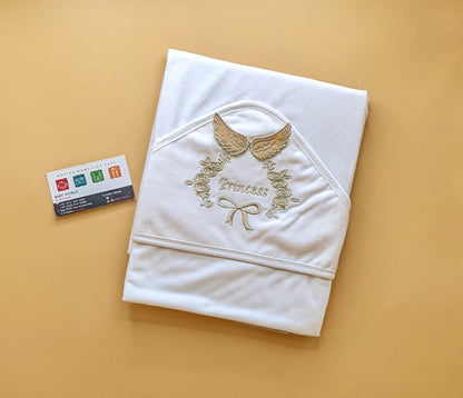 Hooded Wrapping Sheet/Blanket - Winter - Wings (Prince/Princess)