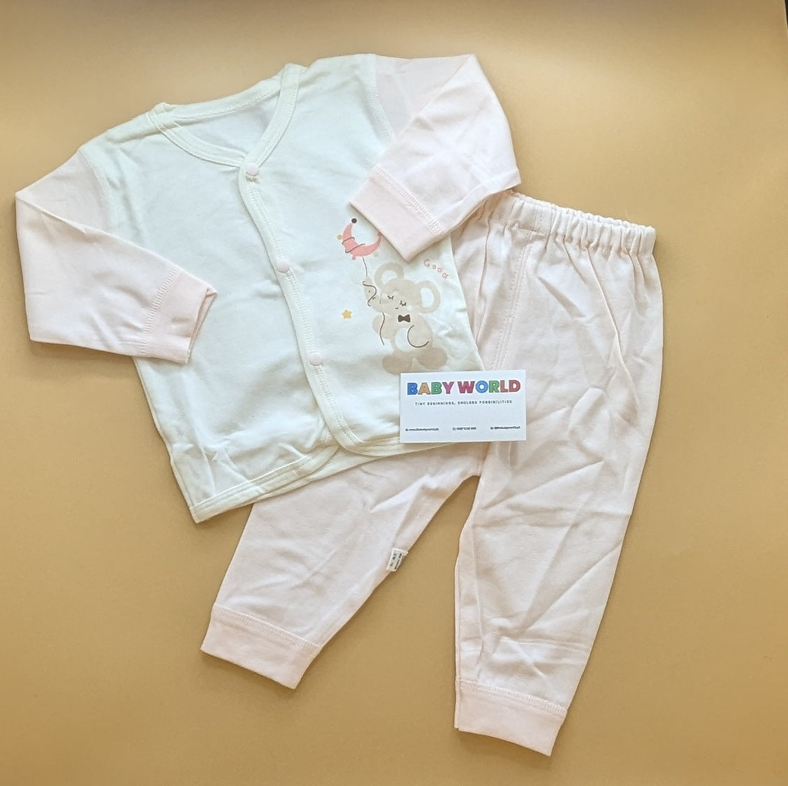 2 Pieces Imported Baby Suit - Elephant/Moon