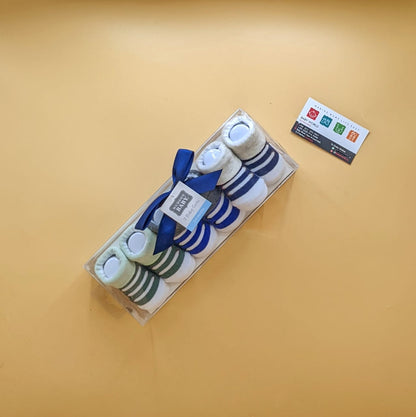 Premium Quality Baby Pack of 3 Booties Set