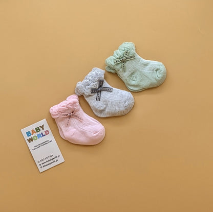 Pack of 3 Socks - Bow