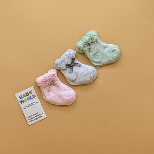 Pack of 3 Socks - Bow