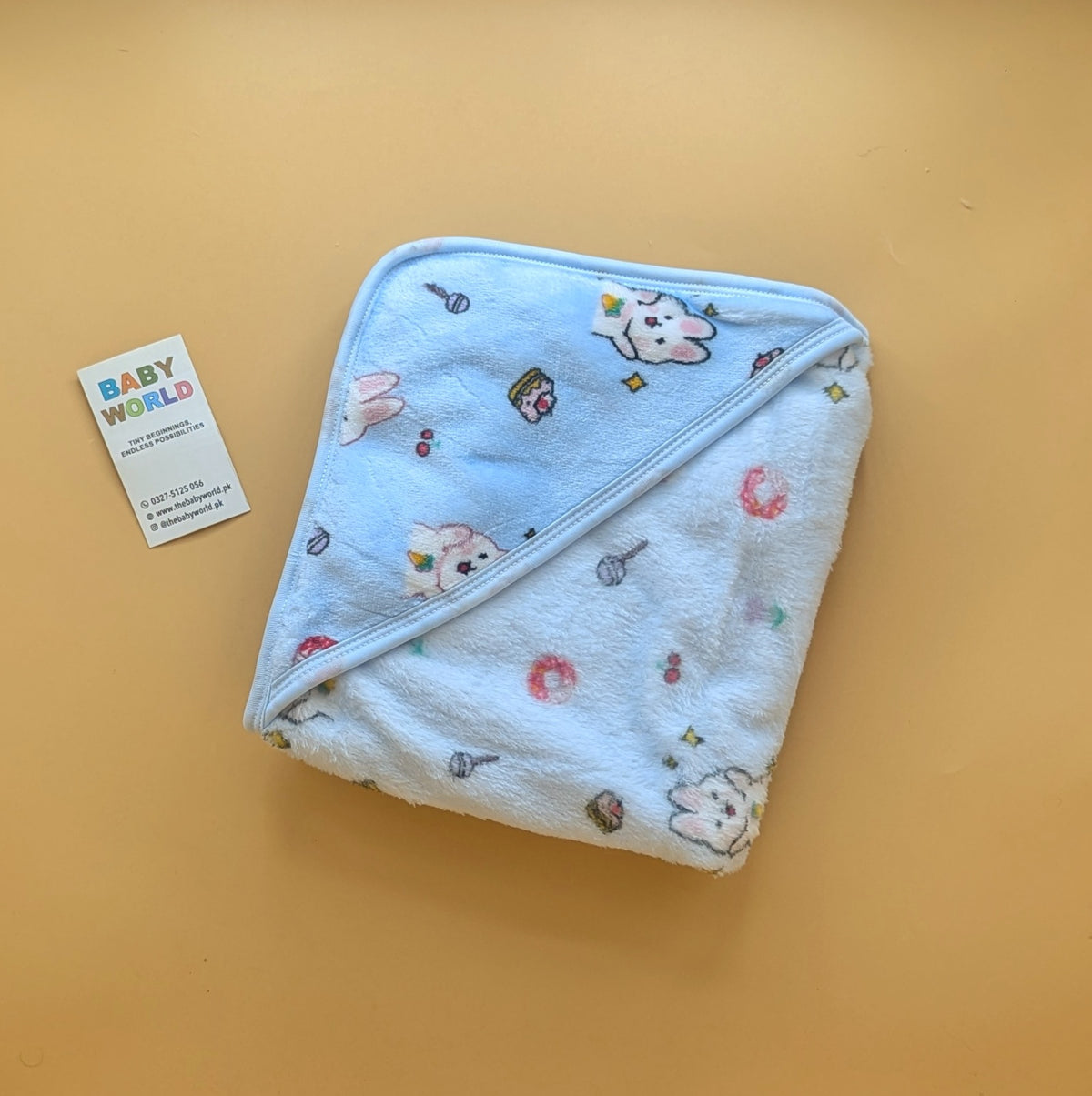 Baby Hooded Wrapping Sheet/Ac Blanket - Kitty 🐱 - Winter