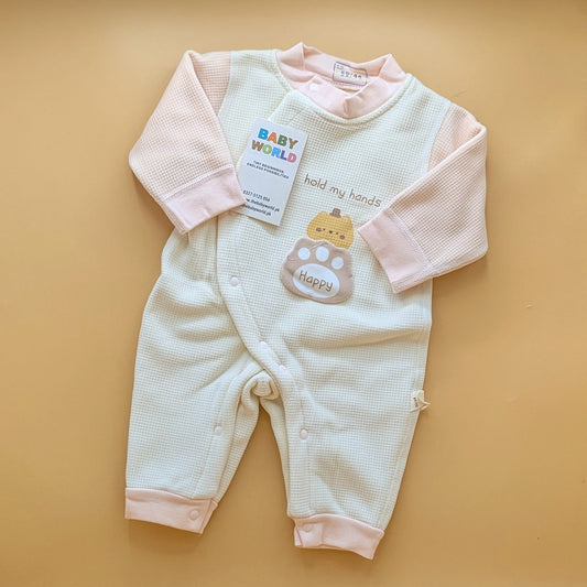 Premium Baby Romper - hold my hands - Winter