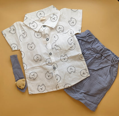 Baby Relaxed Fit Co-Ord Set - Bear 🐻