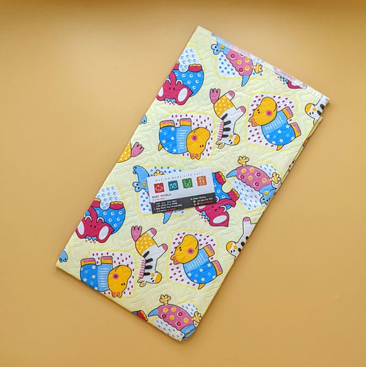 Diaper changing Sheet - Zebra - Yellow