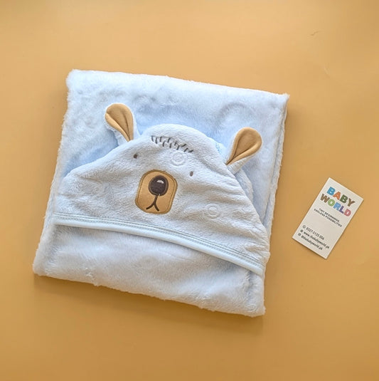Baby Character Hooded Wrapping Sheet/Blanket - Winter