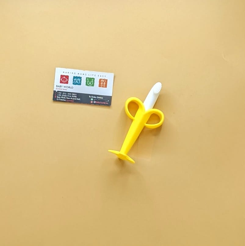 Baby Banana Teether + Brush