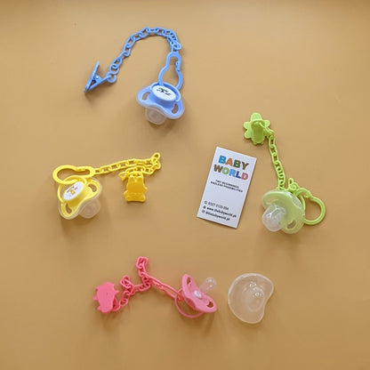 Pacifier with Chain - Round