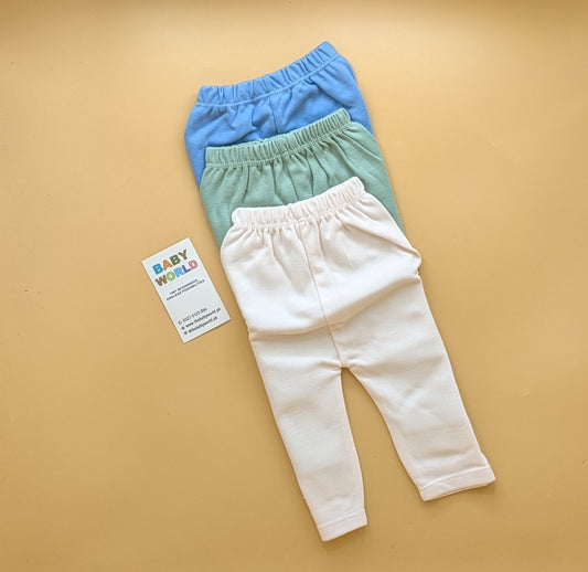 Pack of 3 Pajamas (Trousers) - Blue, Green, Light Pink