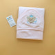 Baby Hooded Wrapping Sheet/Blanket - Bear/Crown - Winter