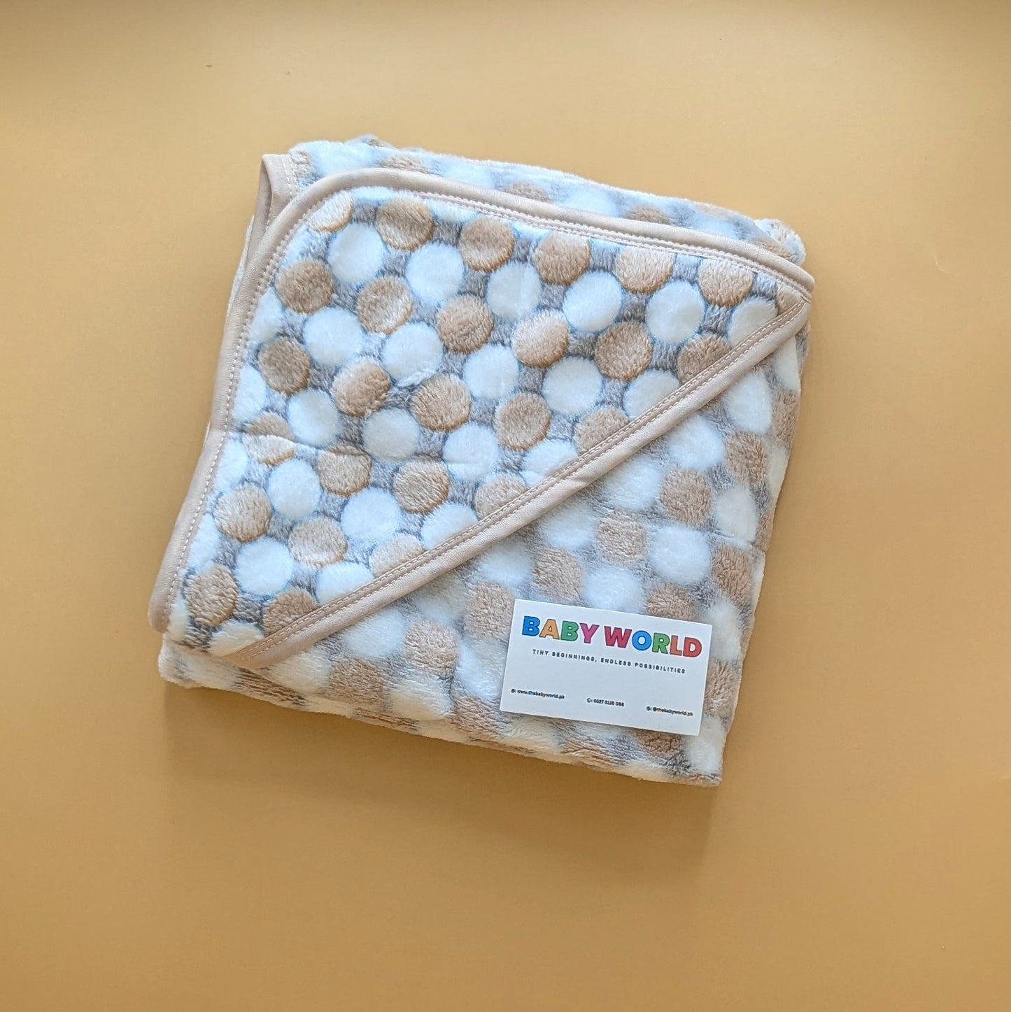 Baby Hooded Winter Wrapping Sheet/Ac Blanket - Circle