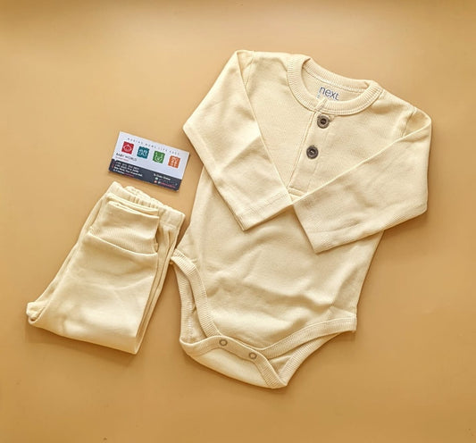 Premium Quality 2 Piece Ribbed (Long Sleeve Bodysuit & Pant) - Winter
