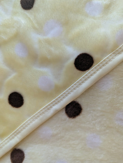 Baby Hooded Wrapping Sheet/Ac Blanket - Big Dots - Winter