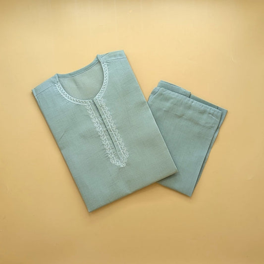 Kameez Shalwar - Seafoam Green