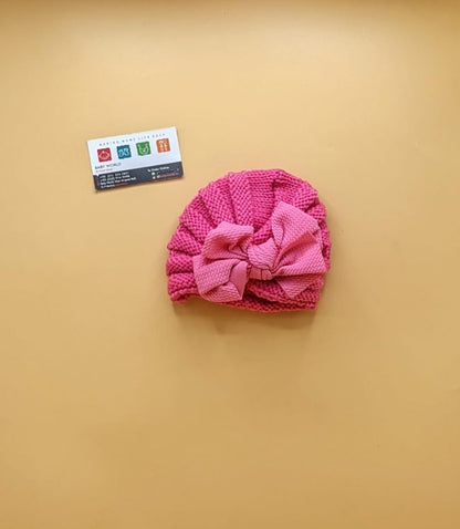 Baby Wool Cap - Bow Large - Winter