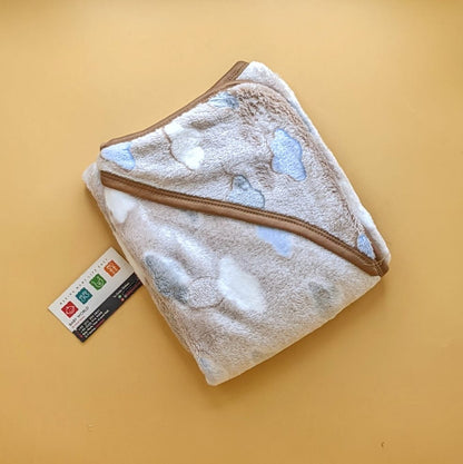 Hooded Wrapping Sheet/Blanket - Winter - Clouds ☁️