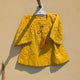 2 Pieces Baby Girl Embroidered Frock with Shalwar - Mustard