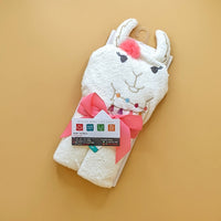 Character Hooded Bath Towel - Alpaca 🦙 - Cream
