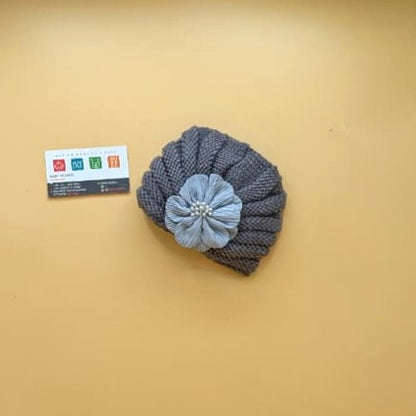 Baby Wool Cap - Floral - Winter
