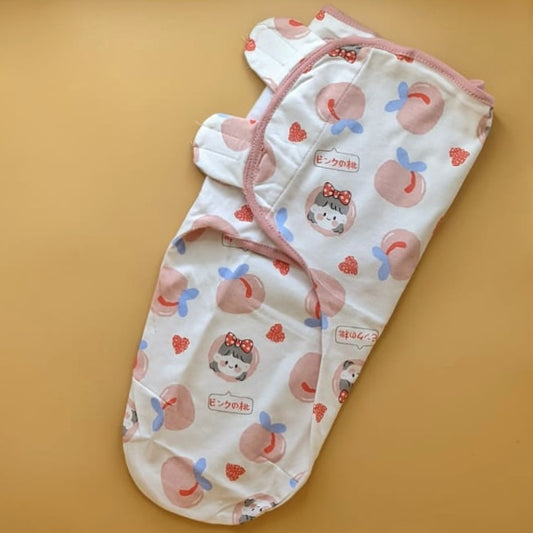 Swaddle Wrap - Apple - White
