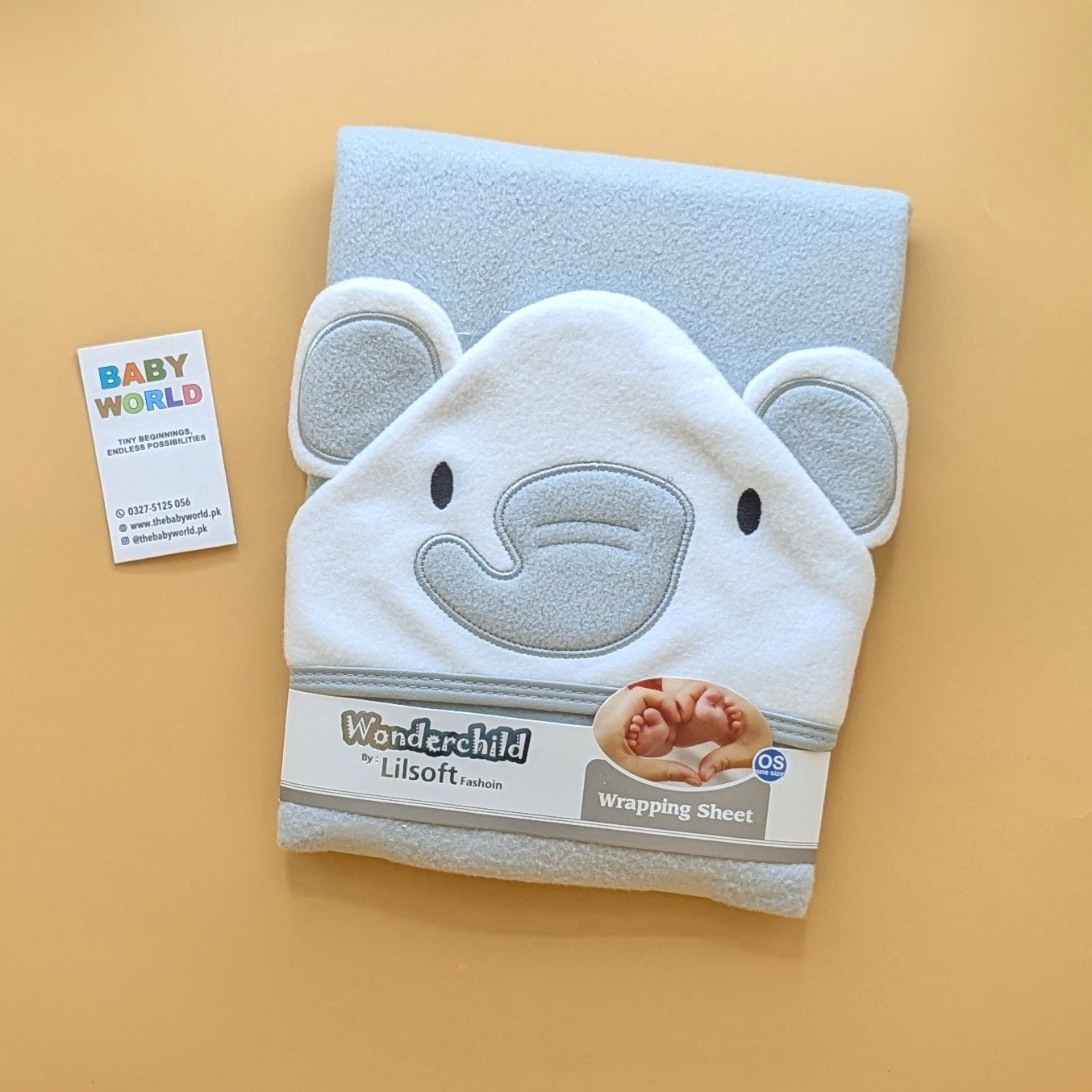 Baby Hooded Wrapping Sheet/Blanket - Winter - Elephant 🐘