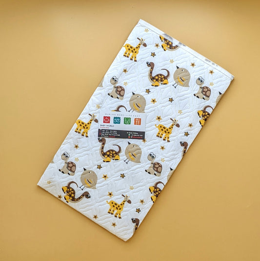 Diaper changing Sheet - Turtle - White