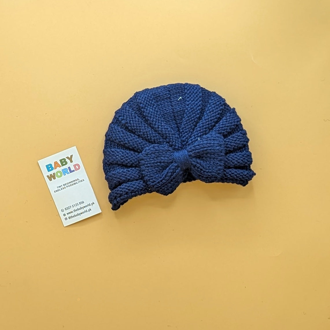 Baby Wool Cap - Bow - Winter