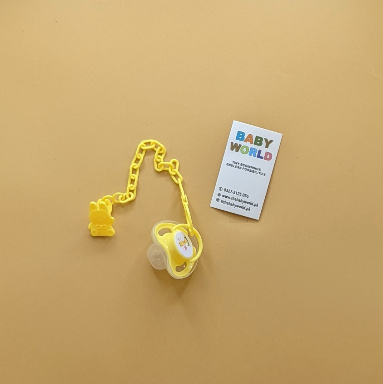 Pacifier with Chain - Round