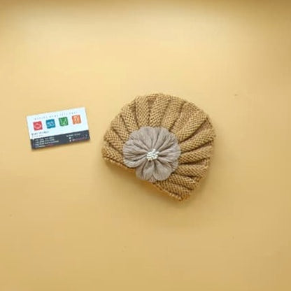 Baby Wool Cap - Floral - Winter