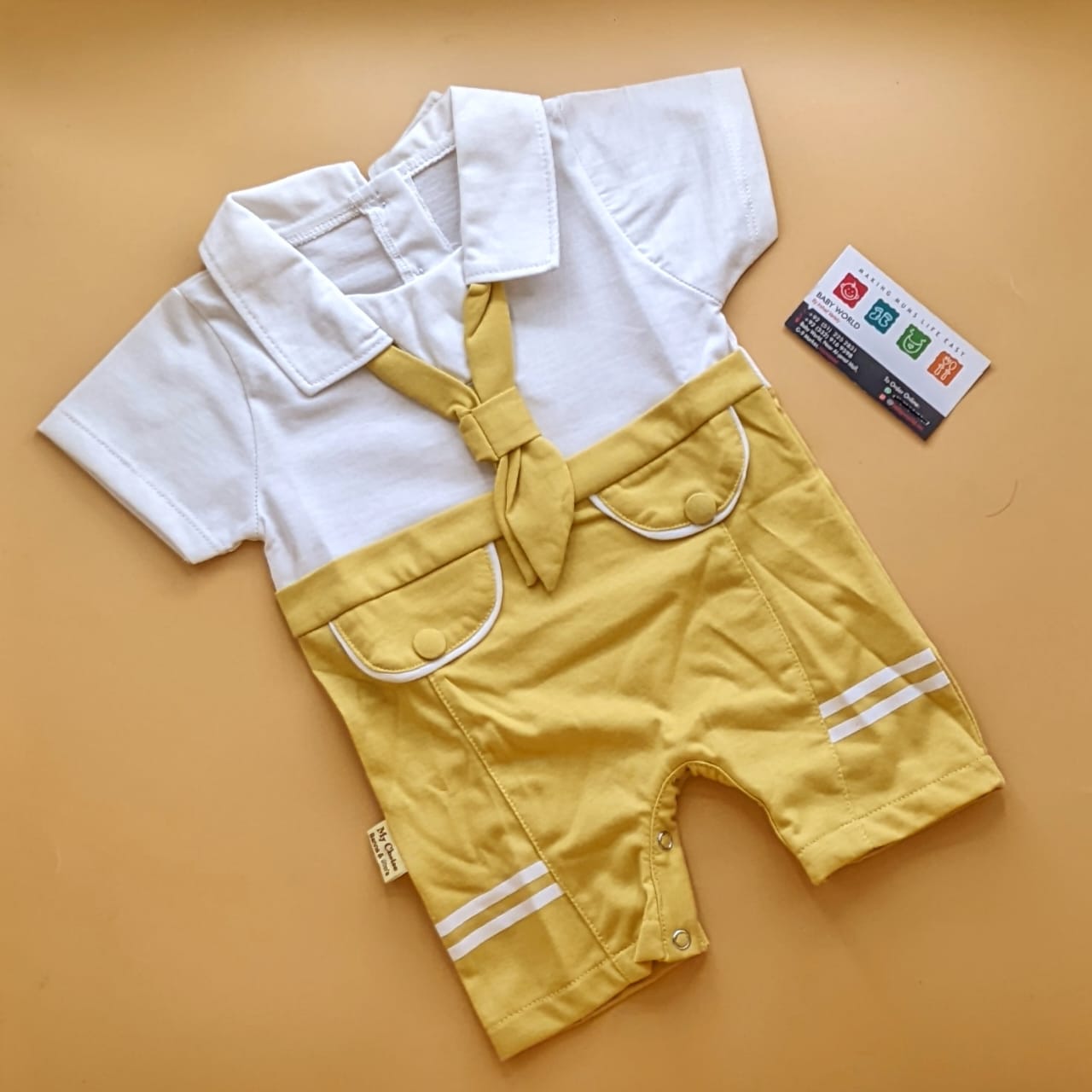 Romper - Half Sleeves - Tie 👔