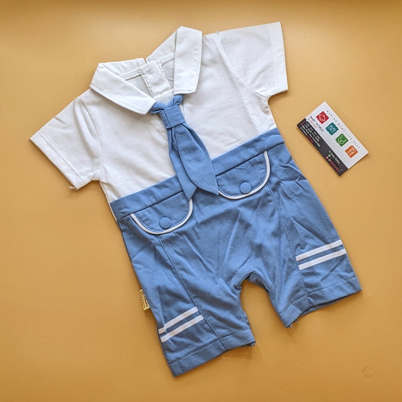 Romper - Half Sleeves - Tie 👔