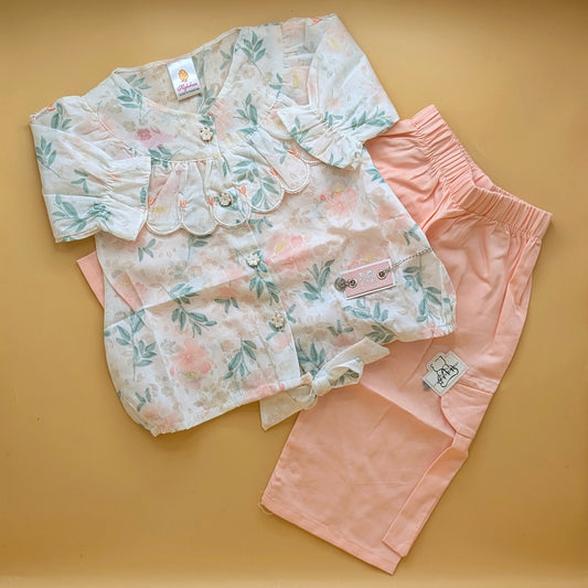 Baby Frock with Pant - Floral 🌺